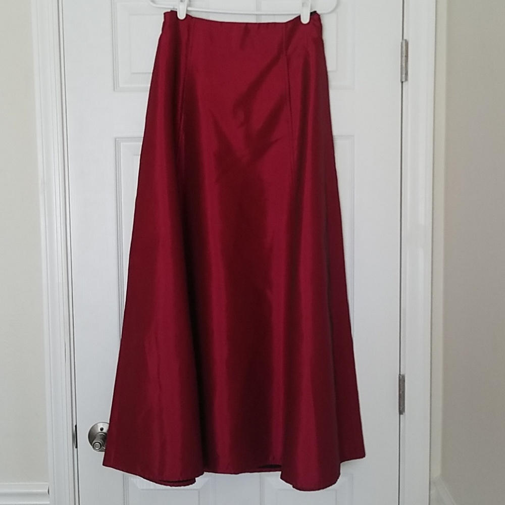 Floor length red skirt by JS Collections size 8